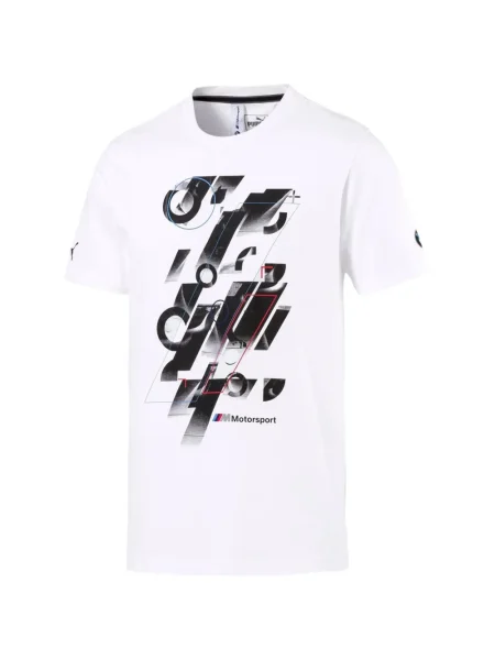 Tricou Puma cu imagine alb