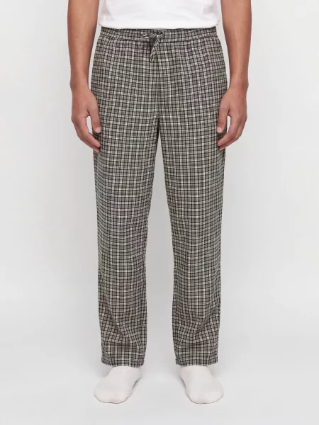 JACK & JONES Pantaloni de pijama JACRIMON gri metalic alb