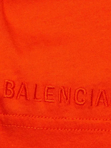 Rochie Balenciaga drapată cu un umăr gol portocaliu