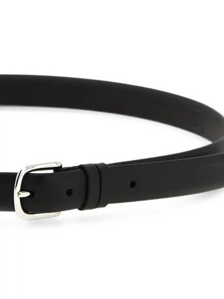 Cu centură curea Zerbini Claudio din piele negru