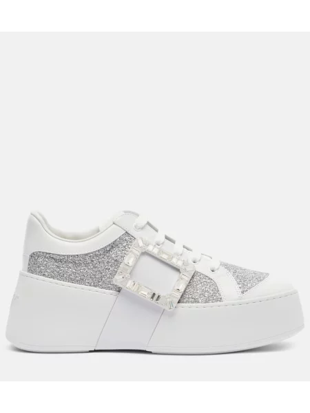 Sneakerși Roger Vivier argintiu