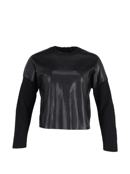 Top Dsquared2 din piele lung negru
