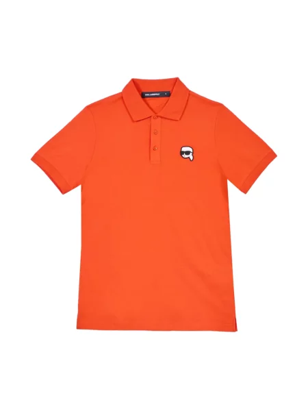 Koszulka polo Karl Lagerfeld pomarańczowa