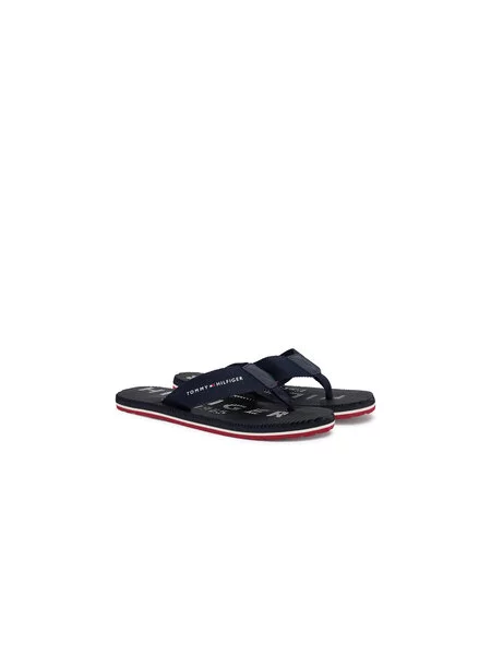 Japonke Tommy Hilfiger Massage Beach Sandal Mornarsko modra