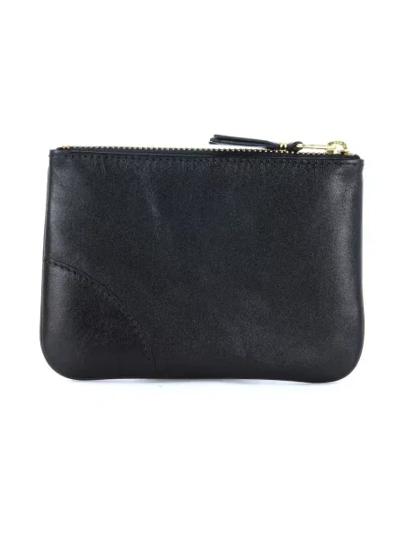 Portfel Comme Des Garcons skórzany czarny