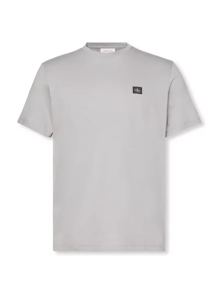 Džerzej klasické tričko Calvin Klein Jeans sivá