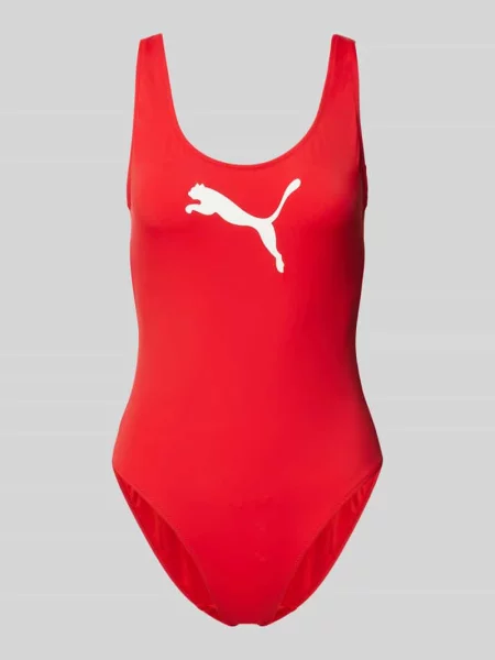 Jednoczęściowy strój kąpielowy PUMA Swim czerwony