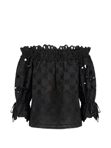 Bluza Ermanno Scervino spuštenih ramena crna