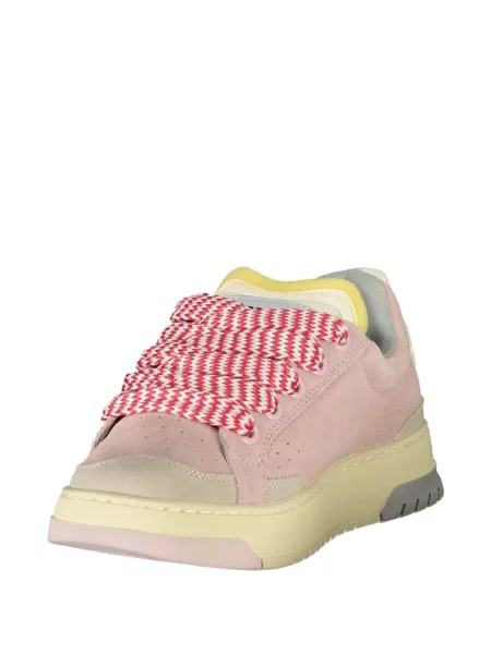 Sneakers Blauer με κορδόνια σουέντ ροζ