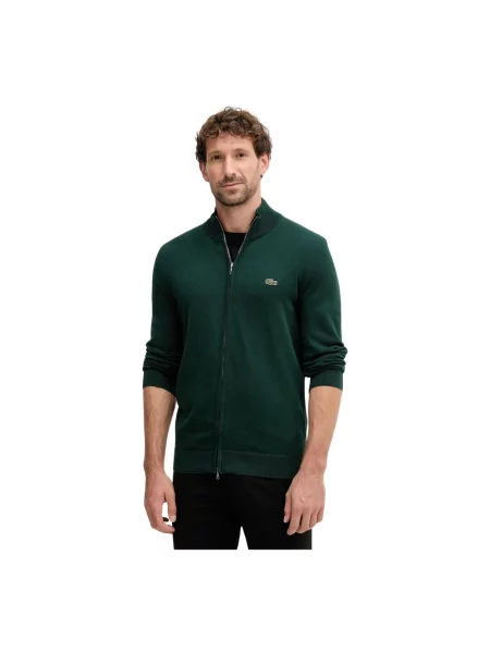 Kardigan Lacoste zielony
