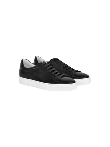 Sneakersy Doucal's skórzane czarne