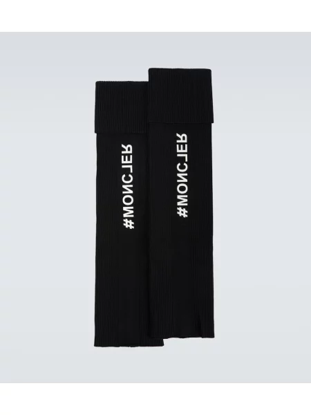 Pletene nogavice Moncler Grenoble črna