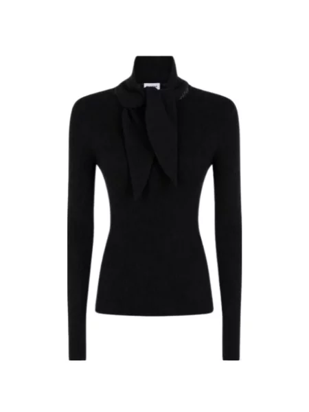 Sweter z golfem Parosh czarny