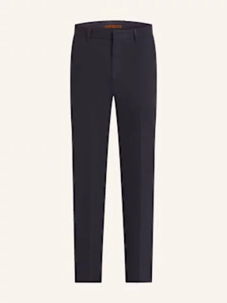 Zegna Chinosy Regular Fit blau granatowe