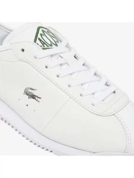 Lacoste Skórzane Sneakersy Club-Low biały