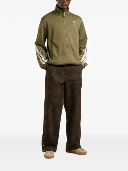 Pantaloni Palm Angels cu imagine maro
