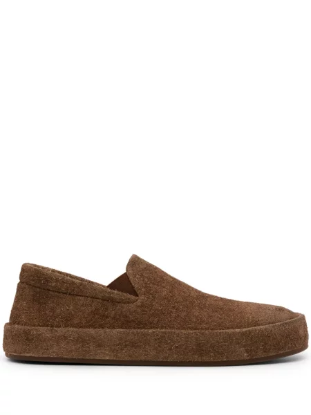 Pantofi loafer Marsell de lână maro