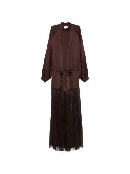 Rochie Forte_forte de mătase maro