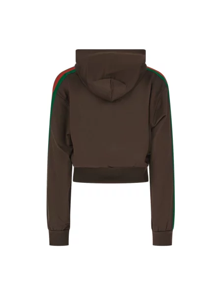 Bluza Gucci z dżerseju brązowa