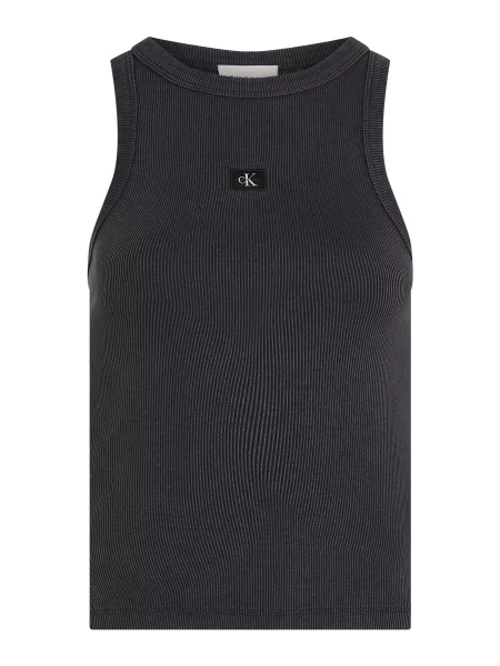 Top din denim Calvin Klein Jeans gri