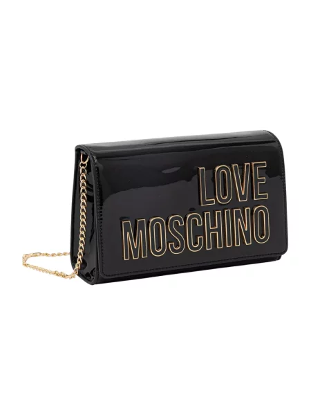 Love Moschino torebka z imitacji skóry czarna