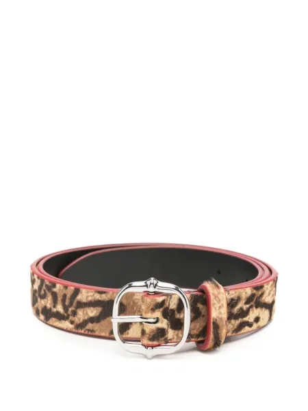 Curea Isabel Marant cu imagine cu model leopard cu cataramă