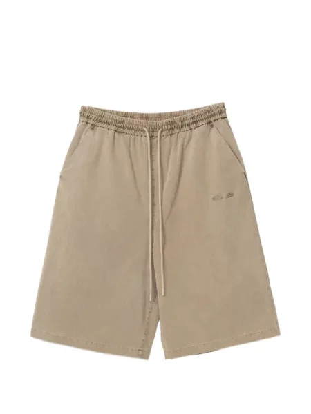 Haftowane szorty Fear Of God Essentials brązowe