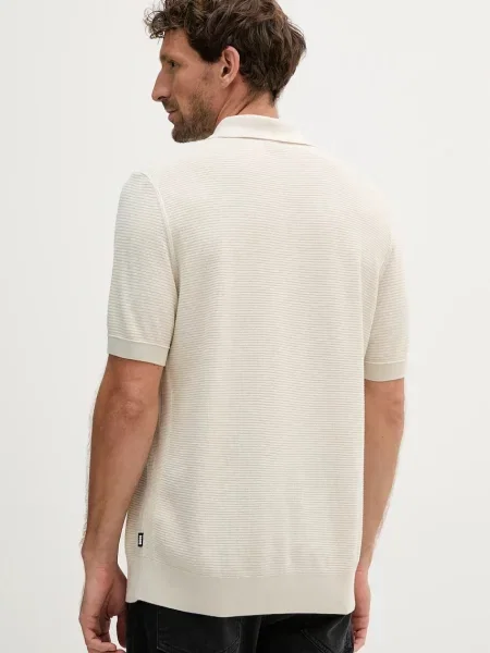 BOSS Tricou polo H-Iannotti bej