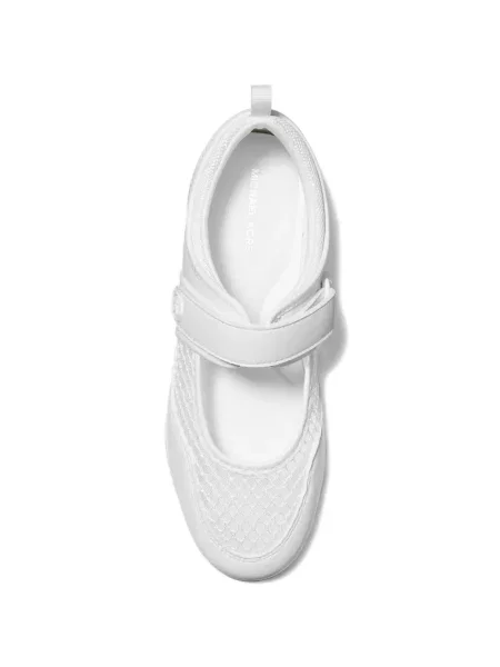 Sneakerși Michael Kors cu bretele alb