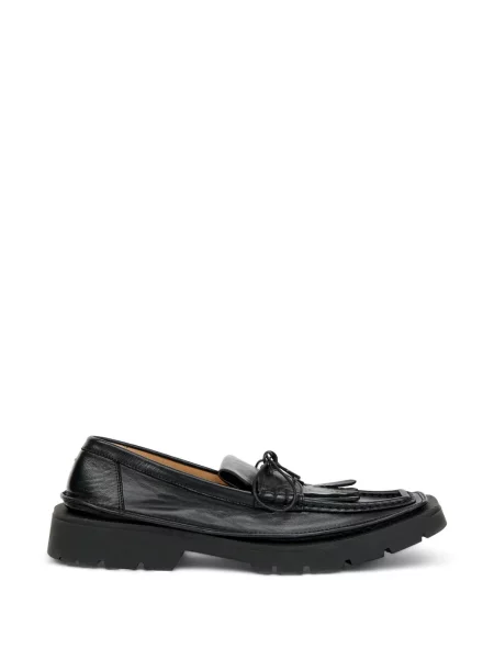 Pantofi loafer Maison Margiela cu franjuri din piele negru