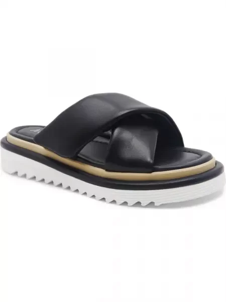 Marc Cain De piele șlapi negru