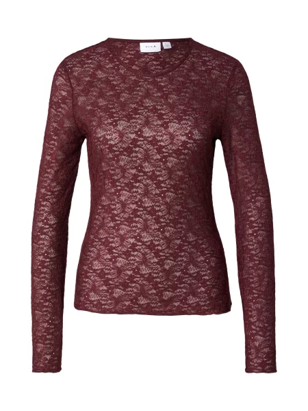 VILA Tricou VIFay merlot roșu