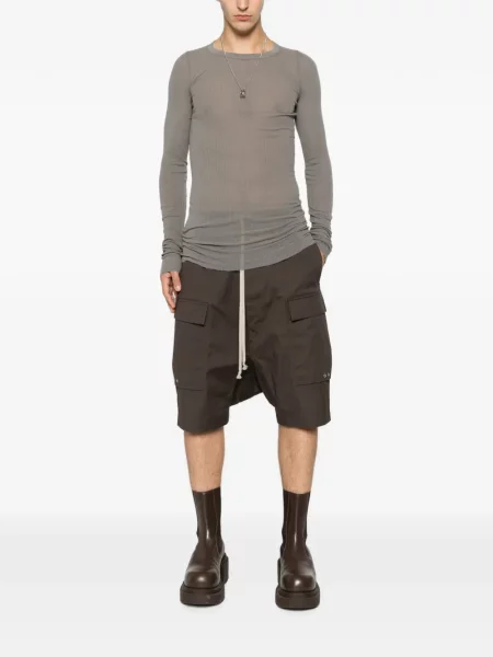 Lung tricou Rick Owens gri
