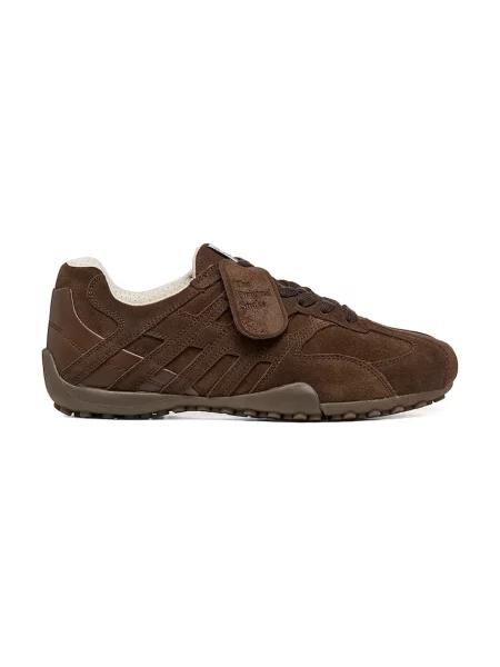 Geox D SNAKE sneakers pentru femei din piele întoarsă maro