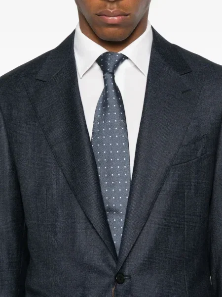 Costum Canali în carouri de costum albastru