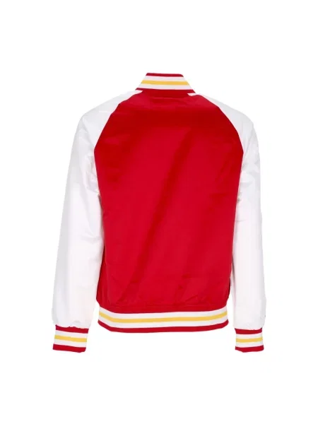 Kurtka bomber Mitchell & Ness czerwony