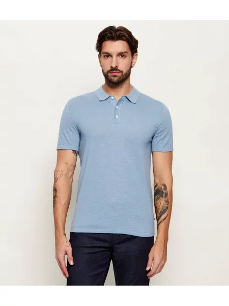 Tricou polo Joop! Jeans albastru