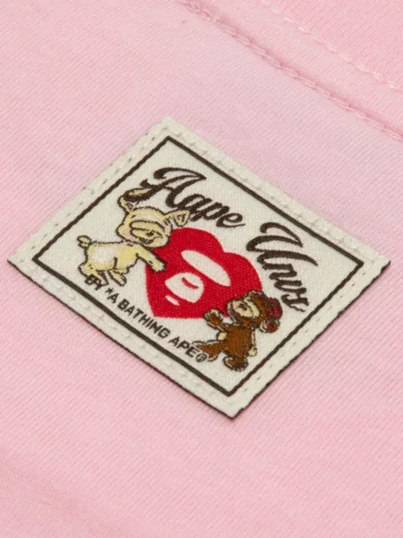 Тениска Aape By *a Bathing Ape® с апликация със сърца розово