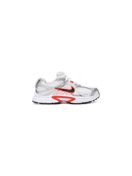 Nike Sportswear Nízke tenisky červená / čierna / strieborná / biela sivá
