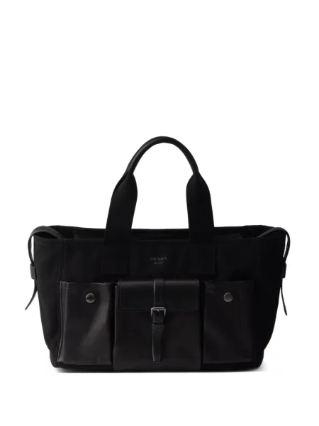 Geantă shopper Prada din piele negru