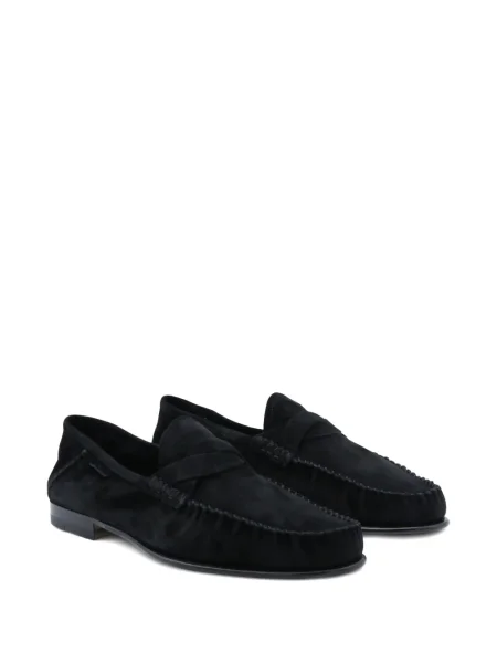 Pantofi loafer Tom Ford din piele de căprioară negru