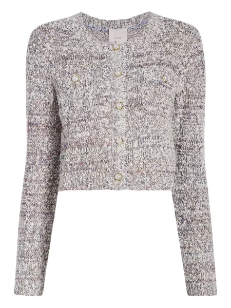 Cardigan Cinq A Sept cu perle din tweed