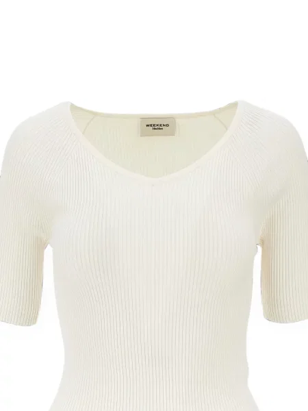 Scurt pulover Weekend Max Mara tricotate