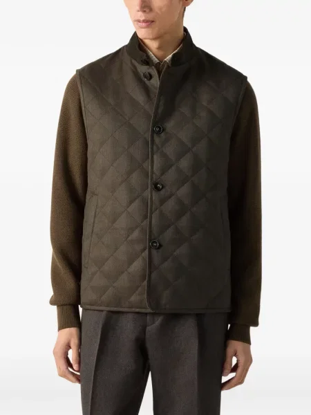 Vestă Zegna de lână verde