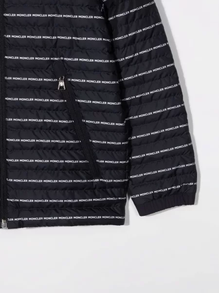 Kurtka dziecięca Moncler Enfant niebieska