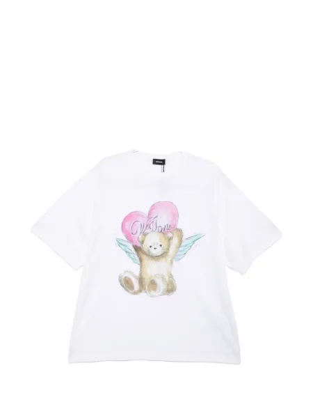 Tricou We11done cu imagine teddy alb