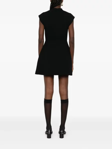 Rochie mini Sandro cu decolteu în V negru
