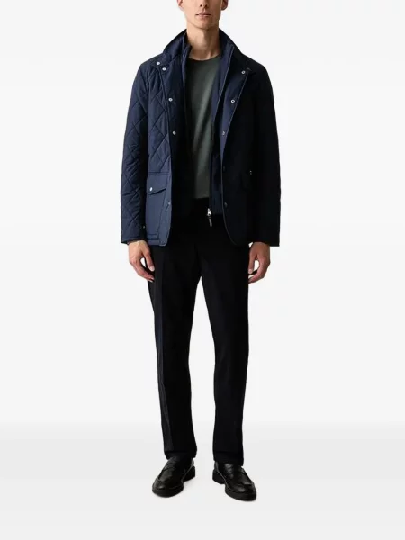 Pantaloni Guess cu autograf albastru
