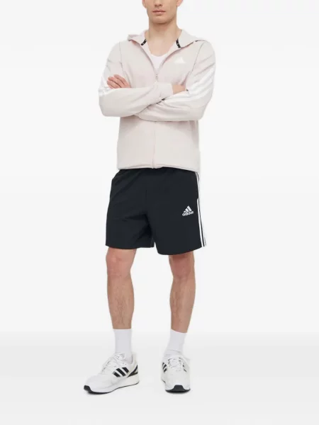 Csíkos tornaterem rövidnadrág Adidas nyomtatás kék