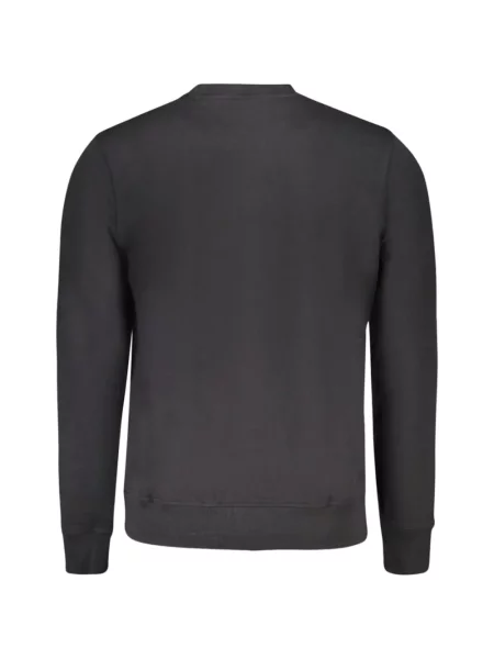 Lung hanorac crewneck North Sails cu decolteu rotund negru